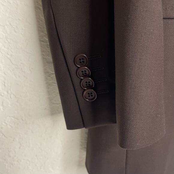 Sergio Valentino Diamond Collection Blazer Men 42R Wool 150’s Italy Old Money - Picture 4 of 8